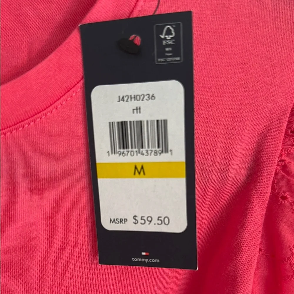 Tommy Hilfiger Women's pink top new with tags - Picture 3 of 4